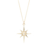 Gold Northern Star Gemstone Pendant