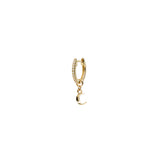 14k Pavé Itty Bitty Hoops