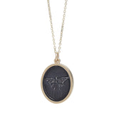 Luna Moth Raised Intaglio Pendant