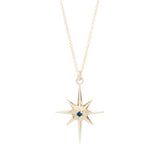 Gold Northern Star Gemstone Pendant