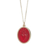 Sacred Heart Raised Intaglio Pendant