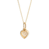 Sunken Pavé Heart Pendant