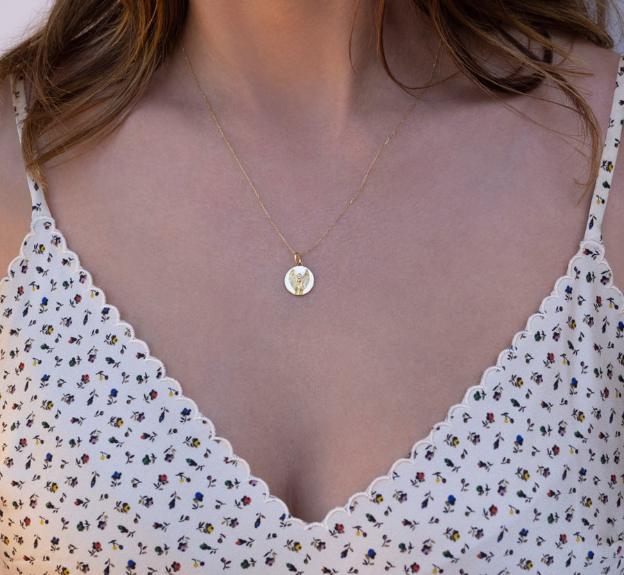 14k Solid Gold Mini Zodiac Pendants