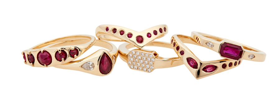 Five Ruby Ring