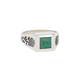 Silver Evening Rose Ring
