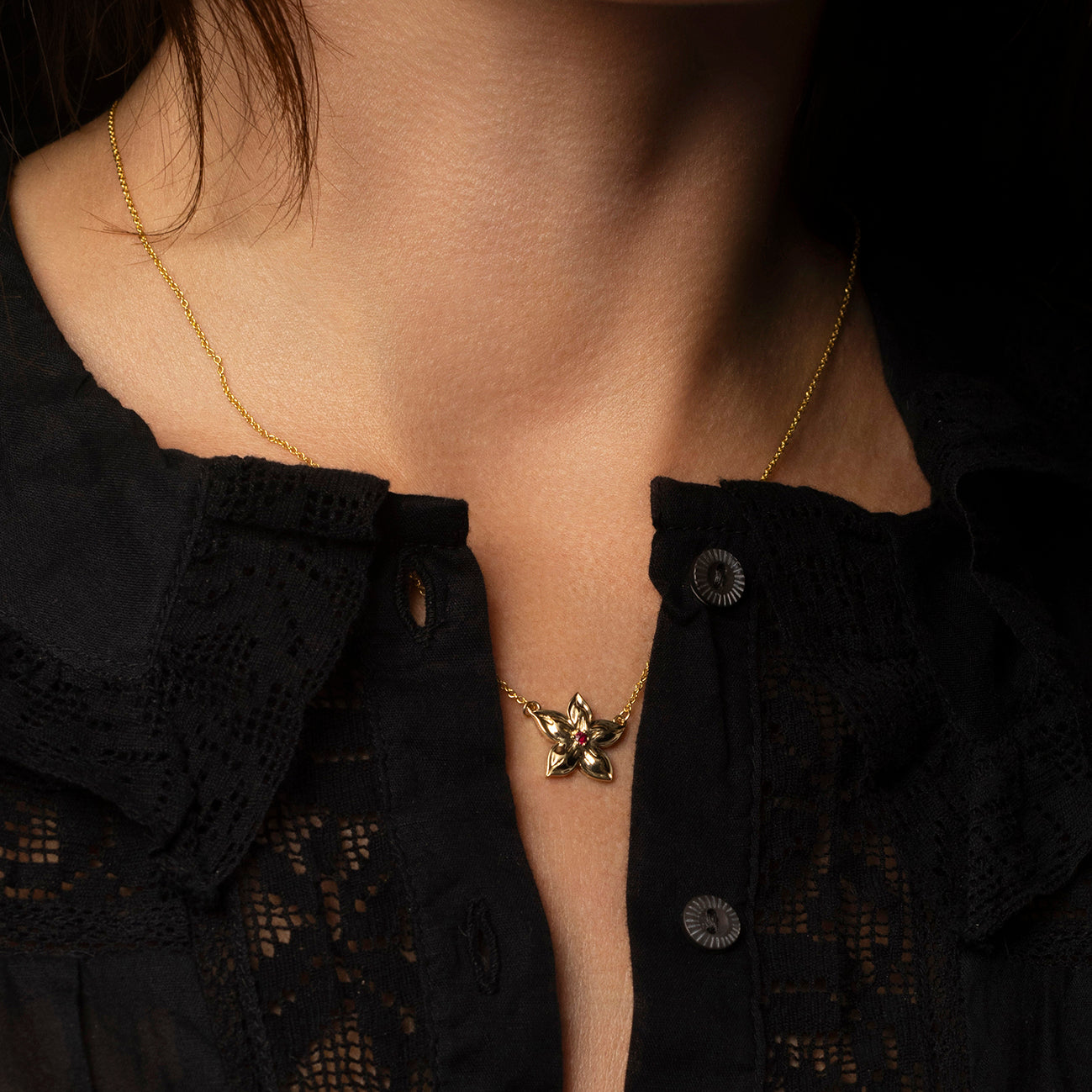 Ruby Fleur Pendant