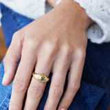 Nouveau Poppy Dome Ring
