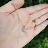 Opal Heart Pendant