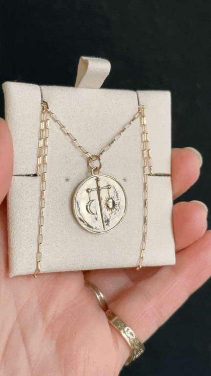 GOLD ZODIAC MEDALLIONS