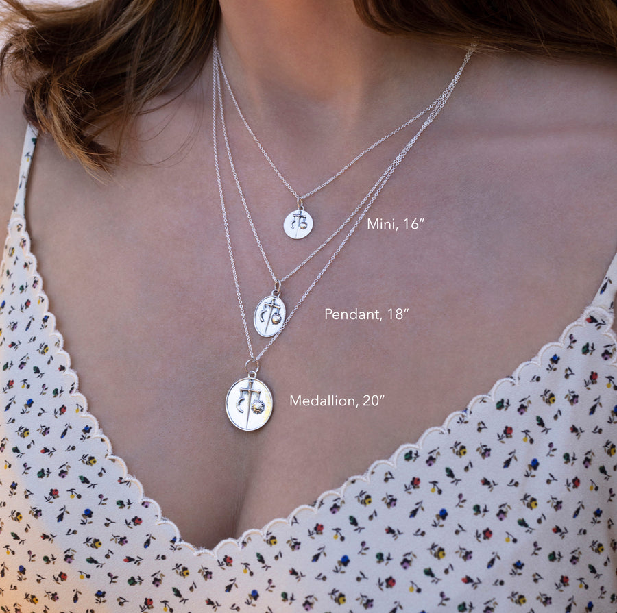 Silver Mini Zodiac Pendants