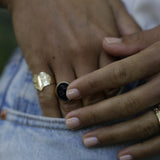 Silver Evening Rose Ring