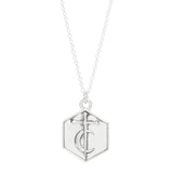 Sword & Moon Hexagon Pendant