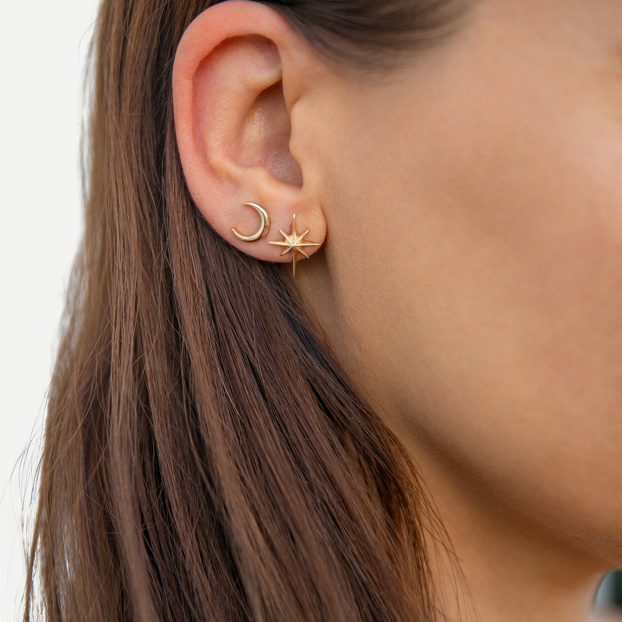 Crescent Earring Stud