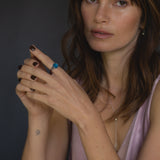 Moon & Stars Intaglio Signet Ring
