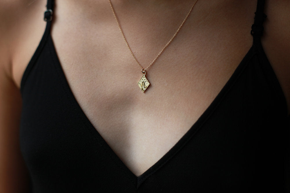 14k Gold Plated Guiding Star Pendant