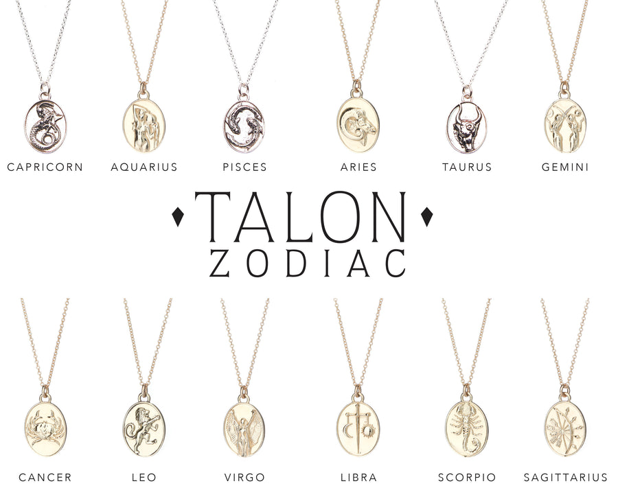 Silver & Gold-Plated Zodiac Pendants